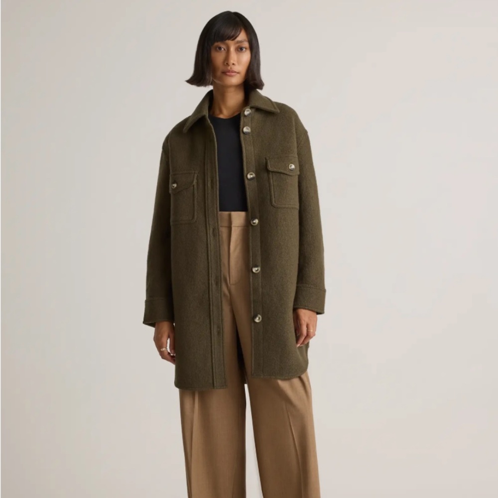 Quince Wool Shacket, Brand New, XS